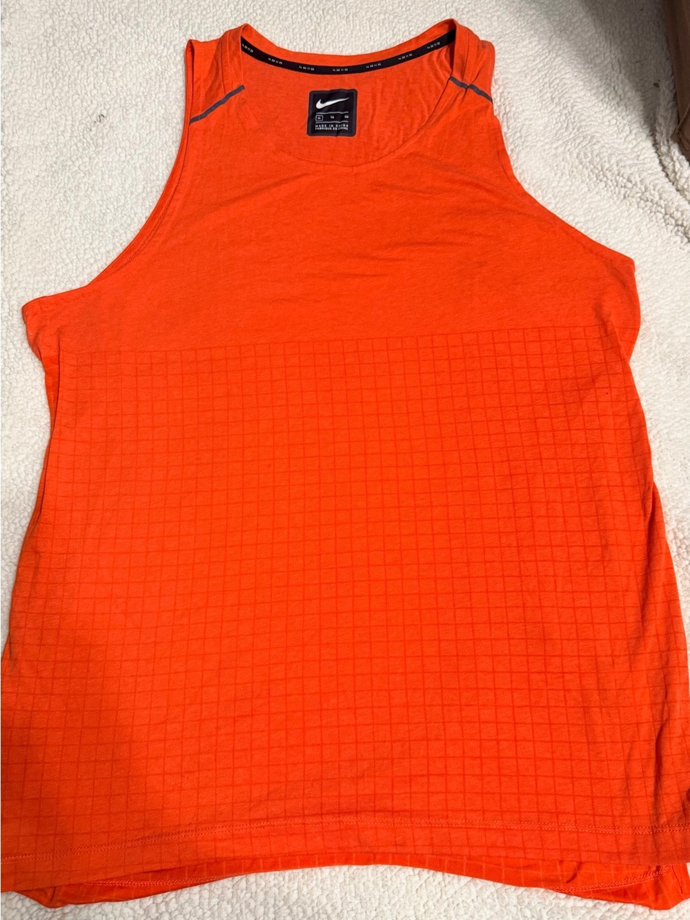 Nike Women's Bright Orange Performance Tank Top